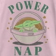 thumbnail image 2 of Girl's Star Wars: The Mandalorian The Child Power Nap Bassinet Graphic Tee Light Pink Large, 2 of 4
