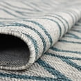 thumbnail image 6 of Rugs.com Jill Zarin Outdoor Collection Rug – 5' 3 x 8' Gray Teal Flatweave Rug Perfect For Bedrooms, Dining Rooms, Living Rooms, 6 of 9