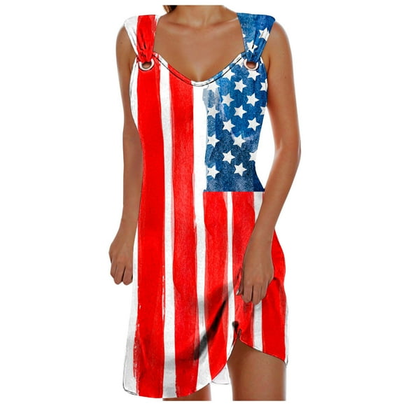 TJAZFJPA Plus Size White Dress Women Beach Dress Fashion Stripe Sleeveless Backless Camisole Beach Mini Woman Dress Engagement Party Dress