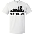 thumbnail image 3 of Inktastic Seattle Skyline Grunge T-Shirt, 3 of 5