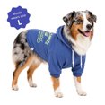 thumbnail image 2 of Oodles Zoomie Activated Fall Dog Hoodie, Blue, Large, 2 of 9