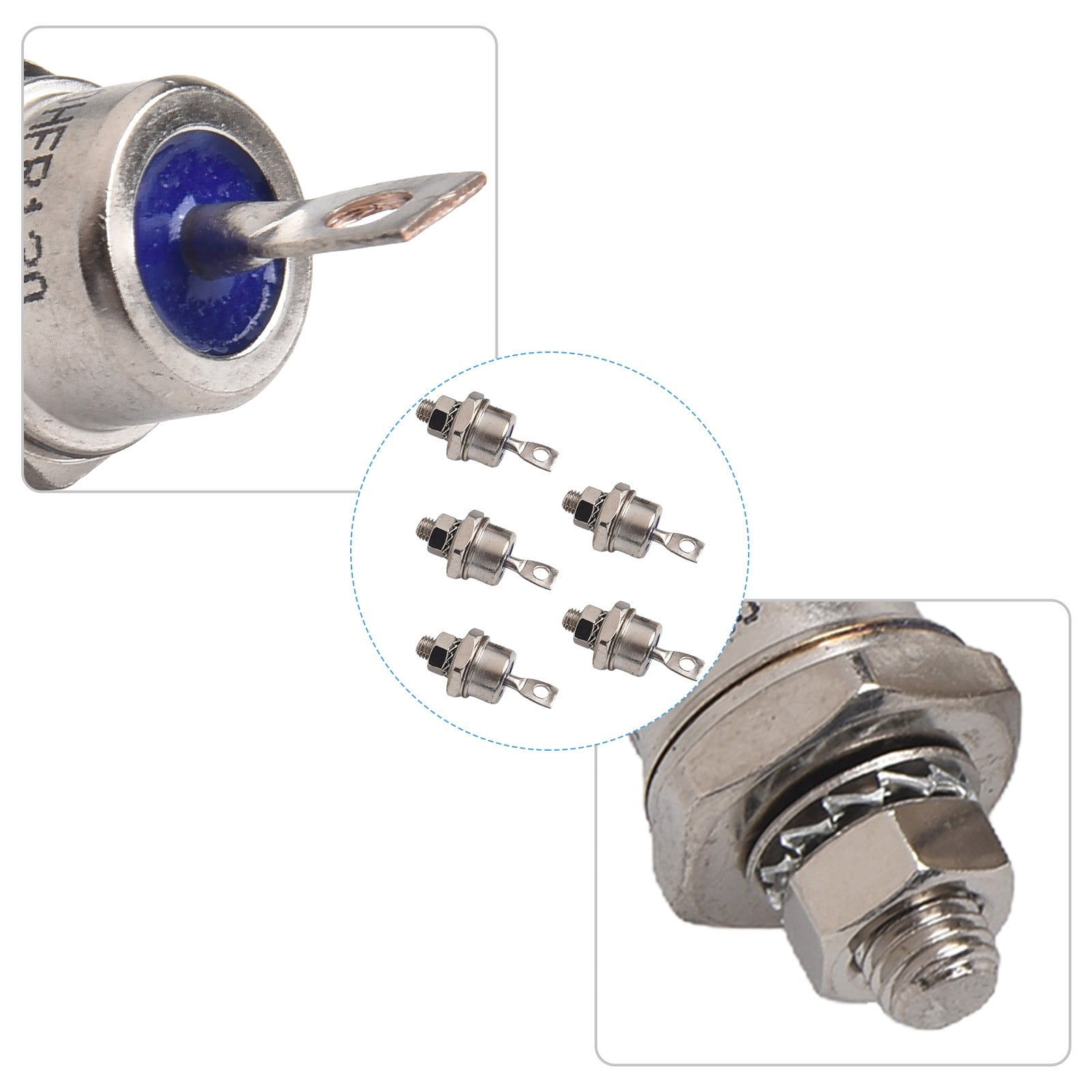 5set Spiral Rectifier Diodes 5pcs 70HFR120 With 5pcs 70HF120 For Battery Charging/Motor Control 70HFR120/70HF120 For Converters
