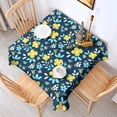 thumbnail image 5 of 42x42 Inch Waterproof Square Tablecloth, Thickened Polyester Table Cover for Dining & Parties, Floral Print, 5 of 6