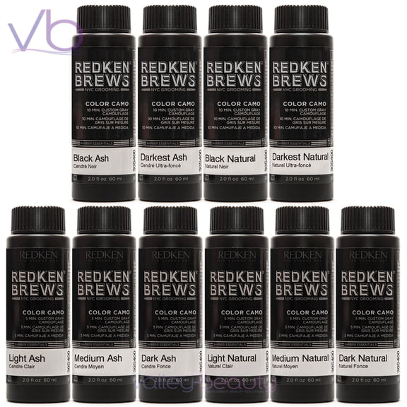 Redken Brews For Men 10 Minute Color Camo, Multicolor Set