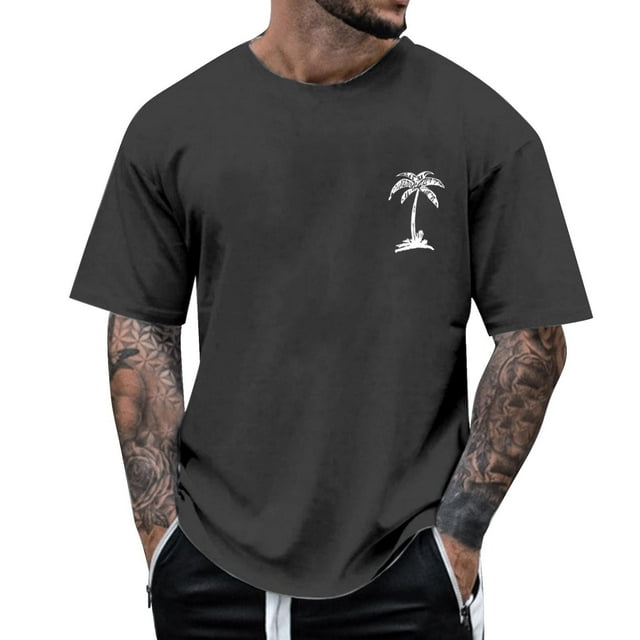 Playeras Algodon Para Hombre, Moda De Verano, Informal, Para Playa, Playa, Estampado Digital 3D, Solapa, Botón, Camisa De Manga Corta, 24