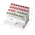 thumbnail image 5 of Medcenter Monthly Pill Box Organizer HSA/FSA, 4 Times a Day, Large 31 Daily Pill Cases with Compartments for Vitamins, Supplements, Medication, 31 Day Pill Organizer, 5 of 7
