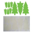 thumbnail image 3 of GROWTH TANK Merry Christmas Wallpaper Sticker Snowman Window Panel Glow in Dark Green Tree, 3 of 8