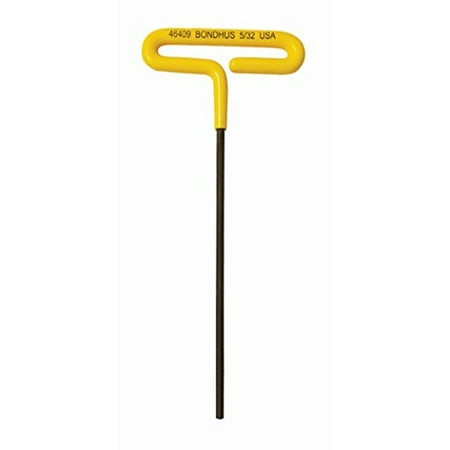 UPC: 0037231464097 | Bondhus 46409 5/32  Hex Tip Cushion Grip Loop T-Handle w/ProGuard 6.7  2PC