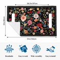 thumbnail image 5 of Watercolor Flowers Golf Cart Seat Covers, Farmhouse Floral Vintage Black Golf Cart Seat Towel Cover for 2/4 Seater Bench Seats, Breathable Washable Dust & Sun Protection Seats Blanket 51''x31'', 5 of 6