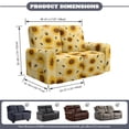 thumbnail image 3 of Xoenoiee Sunflower Bee Print Recliner Loveseat Cover Stretch Couch Covers Sofa Slipcover for 2 Seat Reclining Couch Thick Jacquard Furniture Protector for Pets Kids, 3 of 6
