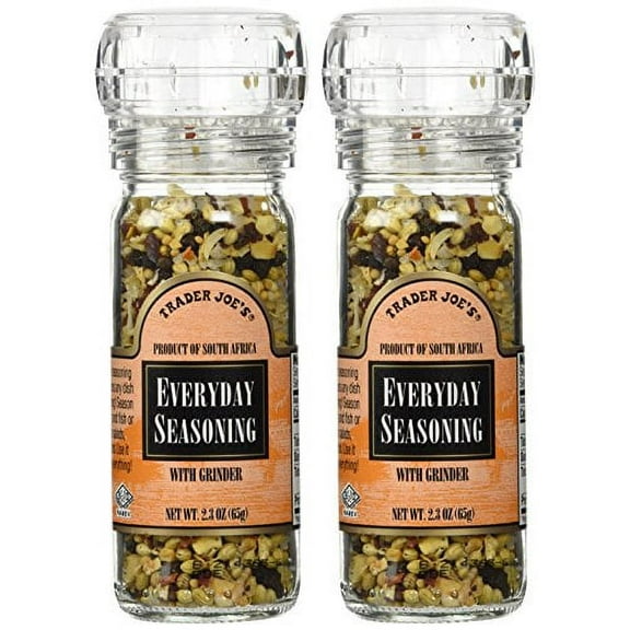 Trader Joe's Everyday Seasoning with Grinder 2.3 oz Pack of 2