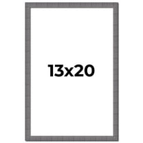 13x20 Frame Blue Kingsley Pewter Solid Wood Picture Frame Width 0.75 Inches |Interior Depth 0.5