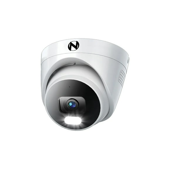 Night Owl Add on Wired IP 4K Deterrence Dome Camera with 2-Way Audio - White Pack