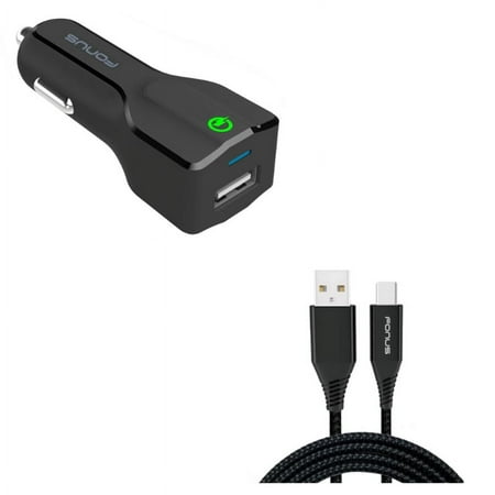 Type-C 10ft USB Cable w Fast 18W Car Charger for OnePlus 9  Nord N200 5G/N100/N10 5G  Pro Phone - Charger Cord Power Wire  USB Port Power Adapter X1V for OnePlus 9  Nord N200 5G/N100/N10 5G  Pro price history on PriceWatchPro