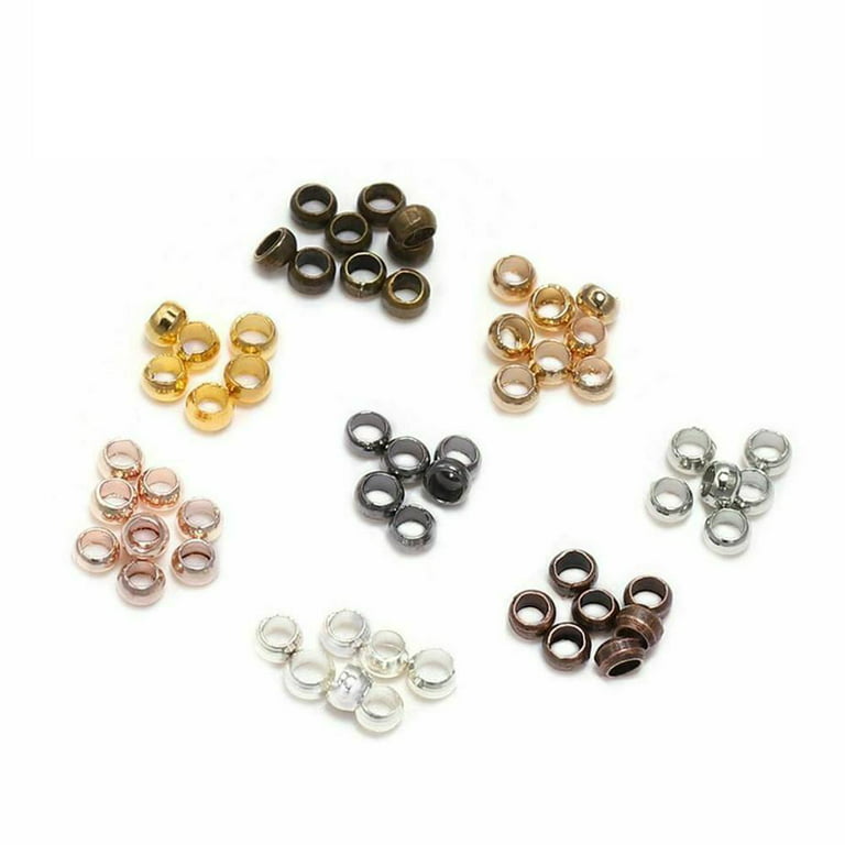 Ball Crimping End Beads DIY Material Accessories Seven-color Beads T2C2 