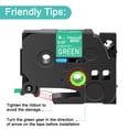 thumbnail image 2 of NineLeaf 6 Pack Compatible for Brother P-touch TZe-725 TZe725 TZ-725 TZ725 9mm 3/8'' White on Green Laminated TZe TZ Label Tape 0.35" x 26.2ft, 2 of 7