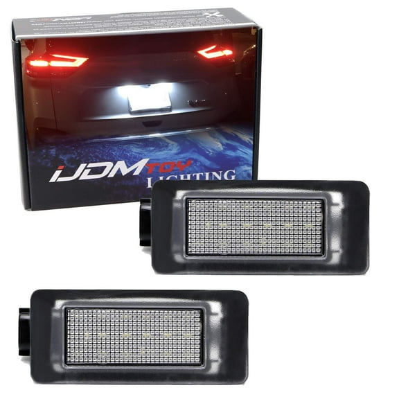 OEM-Fit 3W Full LED License Plate Light Kit For Nissan 2019/2020-up Altima Sentra Versa Rogue, Powered by 18-SMD Xenon White LED