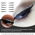 thumbnail image 3 of Adhesivos de Maquillaje para Párpados con Brillo Plateado, 5 Pares de Calcomanías Temporales, Ideal para Maquillaje Diario o Eventos Nocturnos, Color Gris., 3 of 7