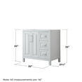 thumbnail image 5 of Wyndham Collection Wcv252536scxsxxmxx Daria 35" Single Free Standing Vanity Cabinet Only -, 5 of 7