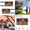 thumbnail image 6 of XYZCANDO Cow Sunflower 4pcs Golf Cart Seat Covers Navajo Golf Cart Steering Wheel Covers Golf Cart Flags Southwest Golf Cart Decor Universal Golf Cart Seat Towel Steering Wheel Cover Mini Flags Black, 6 of 7