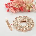 thumbnail image 2 of Mujeres Boda Flor Diamante Cristal Broche Pin Hebilla Titular Clips Joyería Regalos Fernando Pin de la broche, 2 of 7