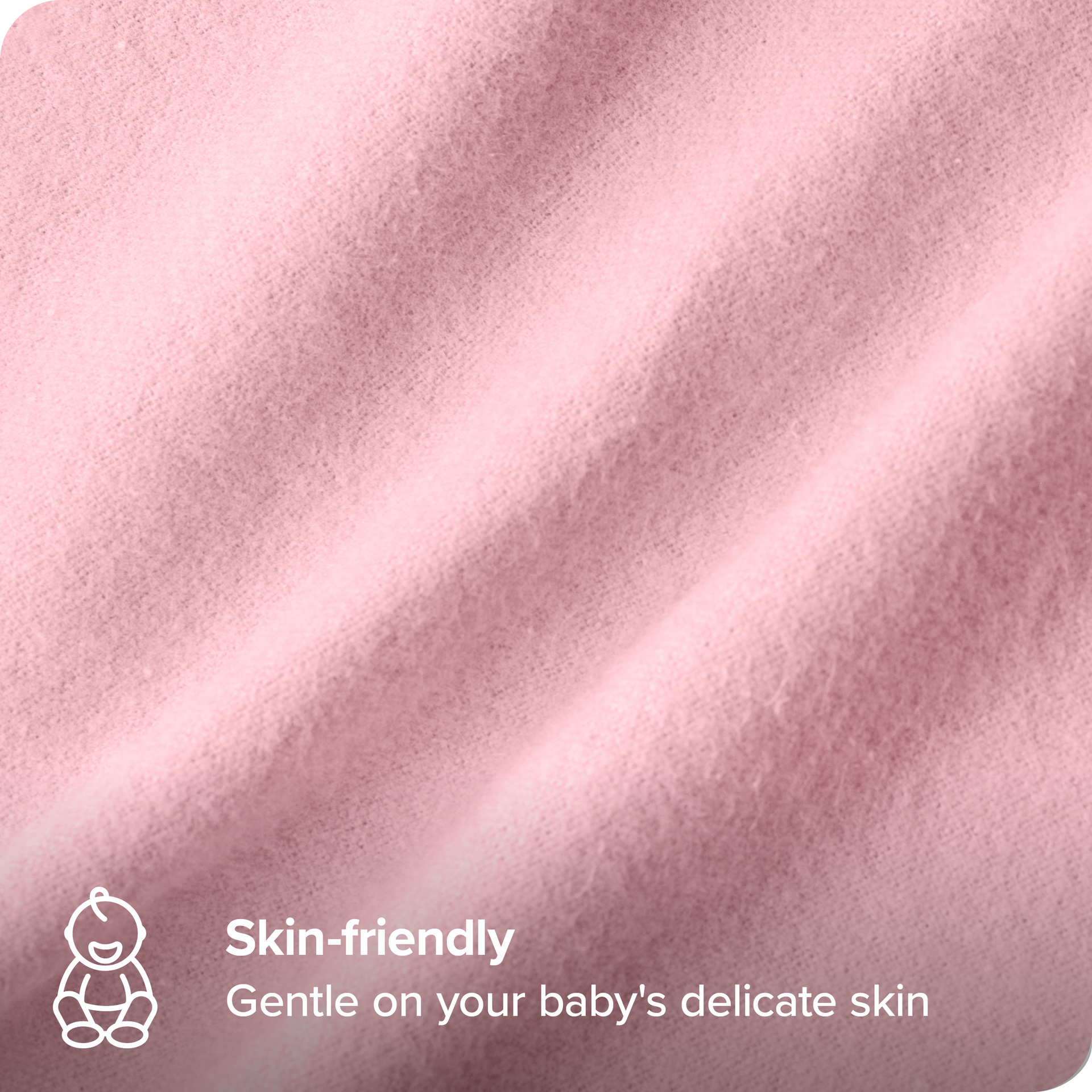 Bare Home 6-Pack Flannel Receiving Blanket - Warm and Durable - Ultra Soft - Receiving, Light Pink