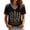 Black, variant on 911 Never Forget Shirt for Women Patriot Day Memorial Tops for Women Vintage 911 Memorial 25th Anniversary Tee Tops