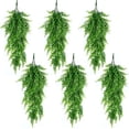 thumbnail image 1 of Paquete de 6 Plantas Colgantes Artificiales, Hojas Artificiales de Helecho de Boston, Cadena Verde para Pared, Hogar, Habitación, Jardín, Boda, Guirnalda, Decoración de Patio, 1 of 4