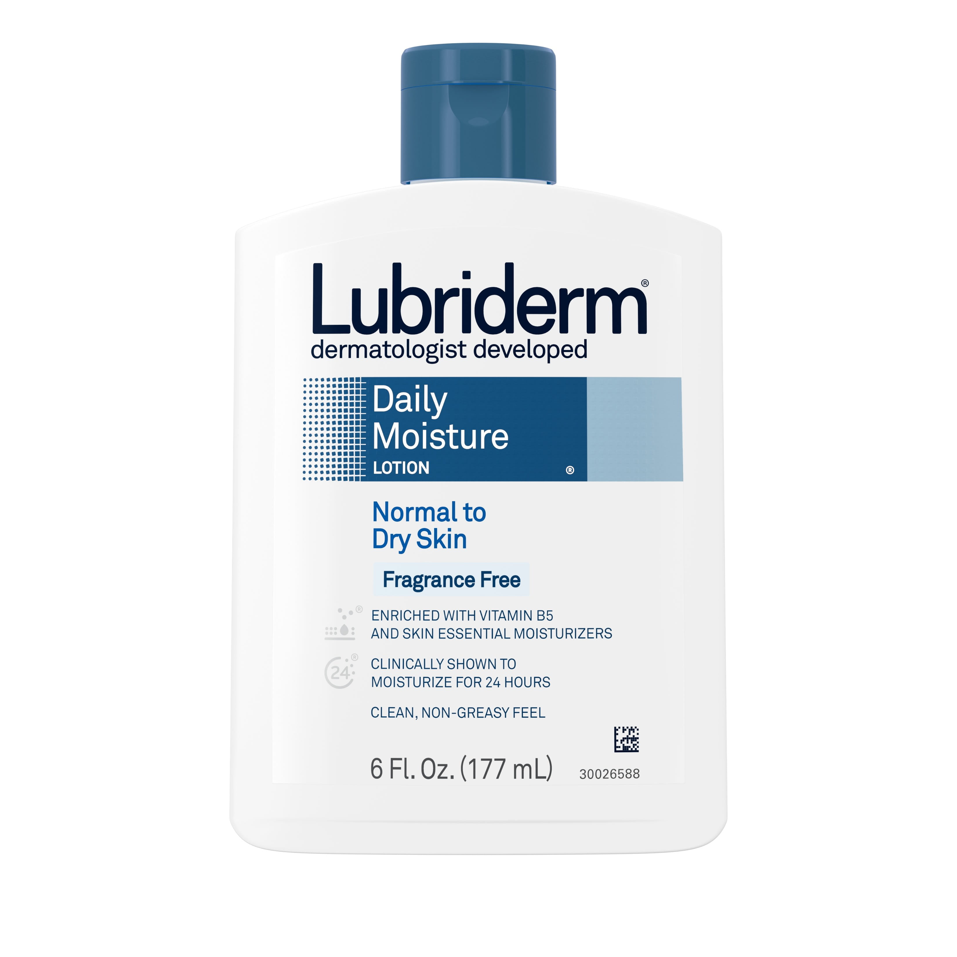 Lubriderm Daily Moisture Full Body Lotion, Fragrance-Free, 6 fl. oz
