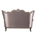 thumbnail image 2 of Benzara Upholstered Fabric & Solid Wood Loveseat in Champagne Gold, 2 of 4