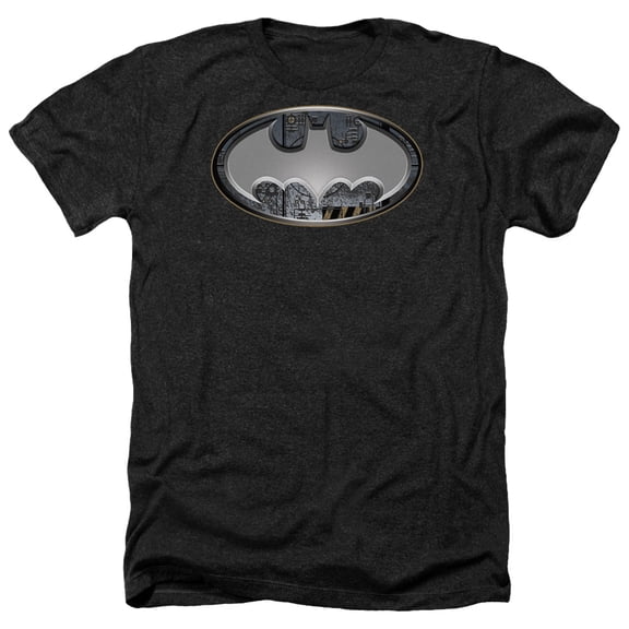 Batman - Steel Wall Shield - Heather Short Sleeve Shirt - Medium