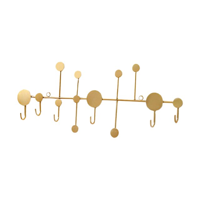 Perchero Puerta Perchero, Gancho de Pared de Hierro nórdico Decorativo Multiusos Portátil, Colgador Detrás de La Puerta para Puerta, Toalla de Entrada grande y dorado BLESIY Gancho para ropa