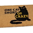 thumbnail image 4 of BirdRock Home One Cat Short Coir Front Door & Entry Doormat - 18" x 30", 4 of 7