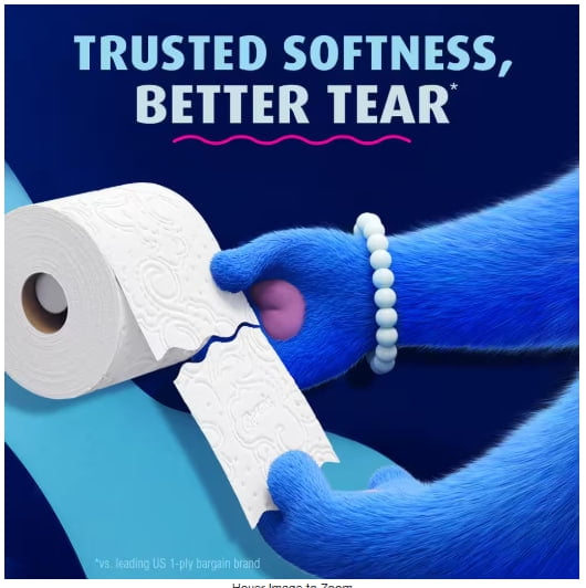 Charmin Ultra-Soft Smooth Tear Toilet Paper Rolls (12 Mega Plus Rolls)