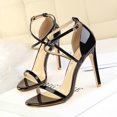 thumbnail image 4 of Zapatos de tacón superalto para mujer, sandalias con tiras cruzadas huecas, a la moda, sexys, para club nocturno, verano, zapatos de mujer, 4 of 4
