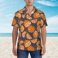 thumbnail image 4 of Lsque Various Oranges pattern Hawaiian Shirt for Men, Unisex Summer Beach Casual Short Sleeve Button Down Shirts-Medium, 4 of 9