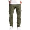USNSM Big and Tall Cargo Pants for Men Casual Baggy Hiking Pants Relax Fit Lightweight Outdoor Work Athletic Workout Joggers with Pocket Green# S