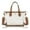Khaki White, variant on Jia Store New Luxury PVC Checkered Style Crossbody Mini Tote Bags Waterproof Durable Pack Women Handbag Small Pouch