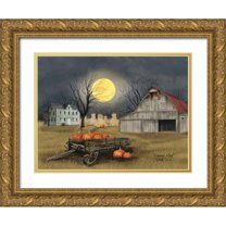 Jacobs, Billy 18x15 Gold Ornate Wood Framed with Double Matting Museum Art Print Titled - Harvest Moon