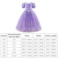 thumbnail image 7 of IBTOM CASTLE Girls Cinderella Princess Fancy Dress up Fairy Tale Halloween Carnival Cosplay Flower Ruffle Tulle Tutu Birthday Party Dress for Photo Shoot 9-10 Years Purple, 7 of 7