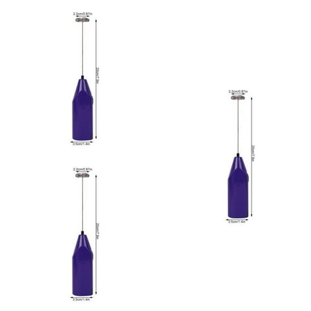 

3pcs Electric Milk Frother Handheld Egg Whisk Mixer Foam Maker Drinks Coffee Stirrer Foamer Purple