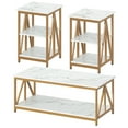 thumbnail image 5 of Timagebreze Wood 3-Piece Table Sets Includes 1 and 2 End Tables Home Accent Furniture for Living Room, 5 of 8