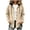 Khaki, variant on Kezqiaxn Women Hoodies Fashion Button Down Long Sleeve Loose Track Jacket for Pockets Casual Outerwear Winter Clothes