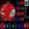 thumbnail image 6 of ​24 Inch LED Inflatable Christmas Decor with Remote - Santa & Reindeer Outdoor Yard Decor, Includes Pump & Stakes​​ Red, 6 of 9