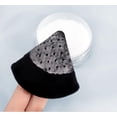 thumbnail image 4 of 2pc Powder Puffs for Face Powder, Triangle Powder Puff Beauty Sponge, Velour Powder Puff Makeup Applicator, Loose Powder Puff Face Triangle Makeup Puff-Setting Powder Puff Beauty Sponge (2ct Black), 4 of 4