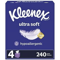 Kleenex Ultra Soft Facial Tissues, 4 Cube Boxes