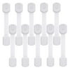 Child Safety Strap Locks (10 Pack) Baby Locks for Cabinets and Drawers, Toilet, Fridge & More. 3M Adhesive Pads. Easy Installation, No Drilling Required, White