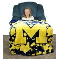 thumbnail image 4 of College Covers Everything Comfy Michigan Wolverines Soft Raschel Plush Throw Blanket, 63" x 86, 4 of 4