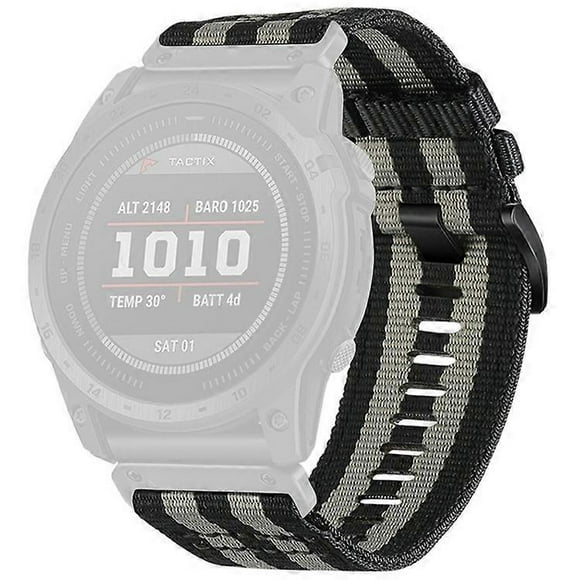 Watchband Compatible For Garmin Fenix 8 / Fenix E 47mm / Epix Gen2 / Descent G1 Universal 22mm Quick Release Nylon Canvas Watch St MultiColor