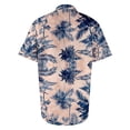 thumbnail image 4 of OIOLOYJM Button Down Shirt for Men Short Sleeve Summer Hawaiian Tropical Lounge Beach Shirts Floral Casual Relaxed Fit Lightweight Tops with Pocket Vermilion M, 4 of 5